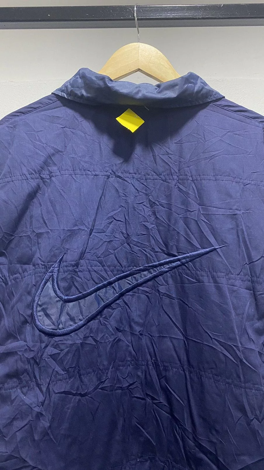 Nike Light Jackets Vintage Nike Big Swoosh Reversible Down Jacket Boxy Blue