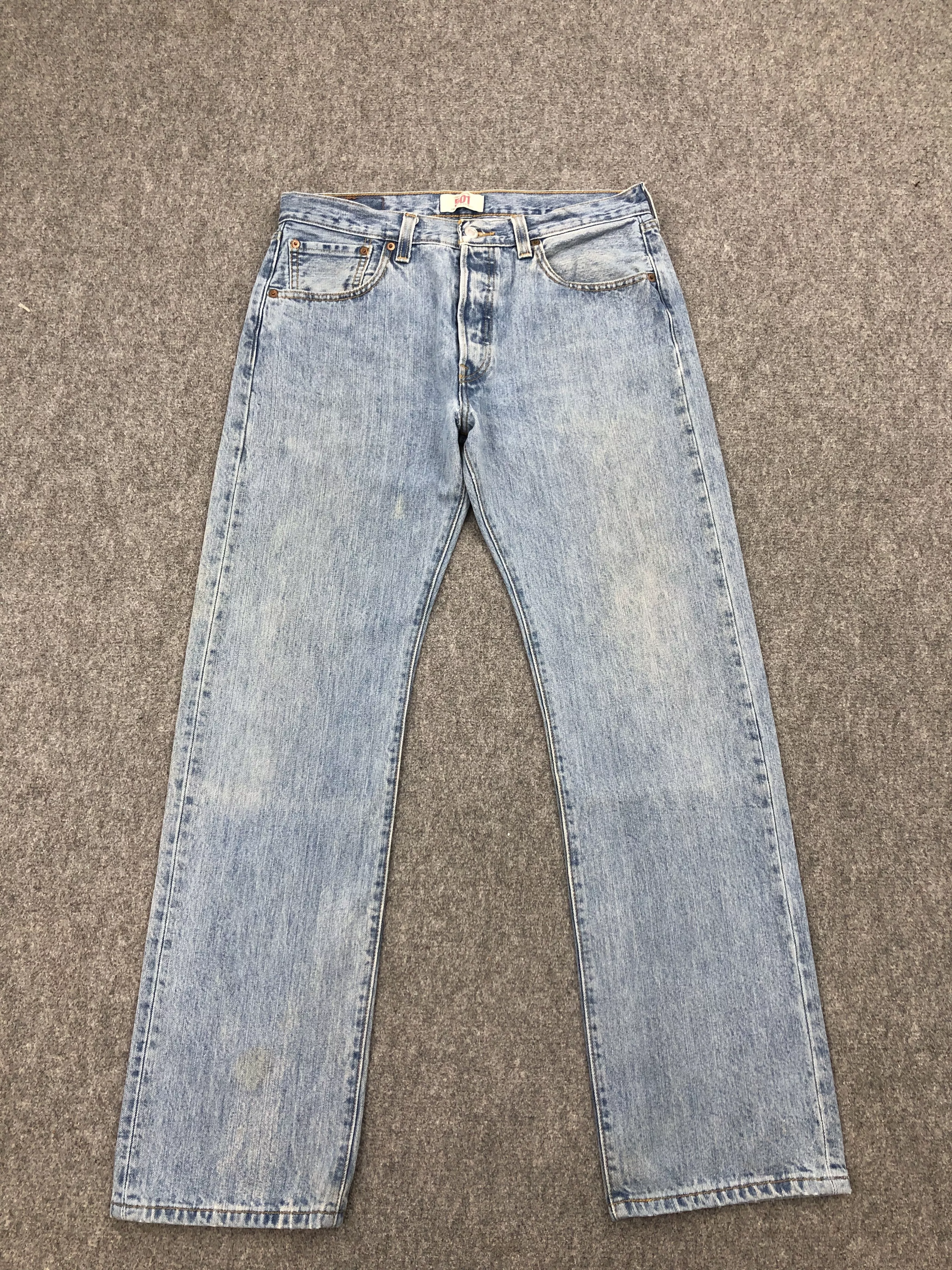 Levi's Denim Levi's × Vintage Vintage Levi's 501 Light Blue Washed Jeans