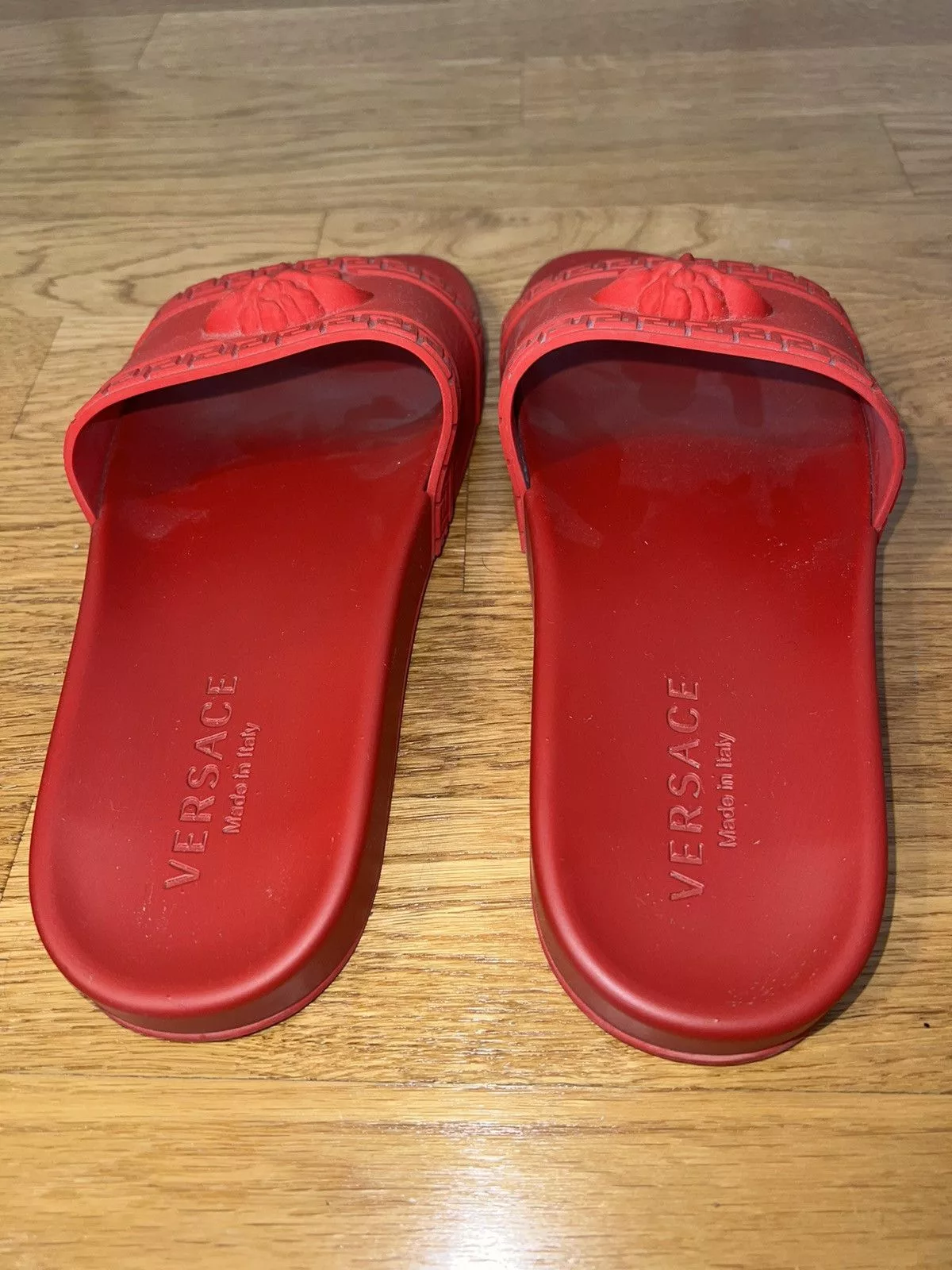 Versace Slip Ons Red