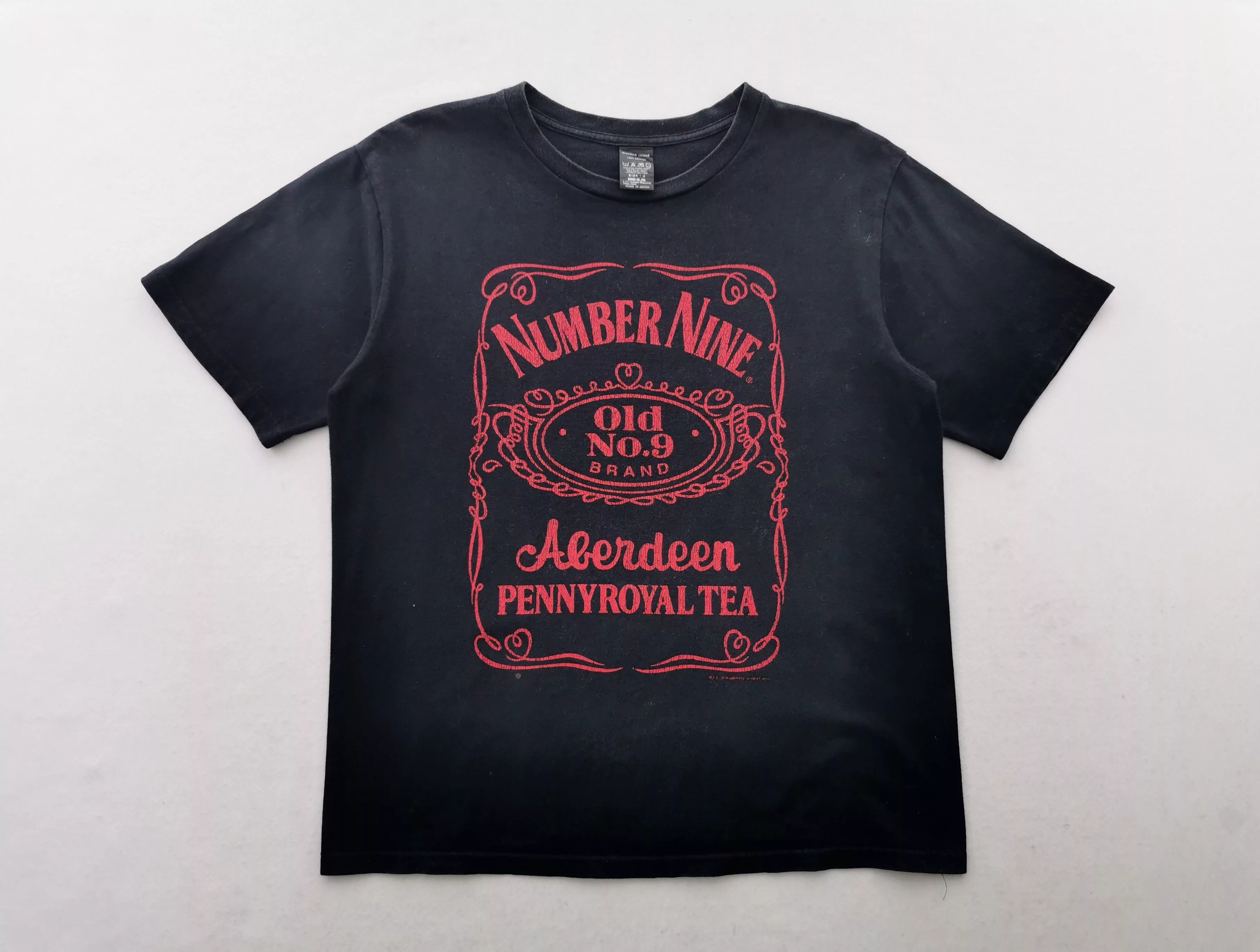 Number (N)ine Short Sleeve T Shirts Number (N)ine Number Nine Japanese Brand T Shirt Made In Japan Size M Black