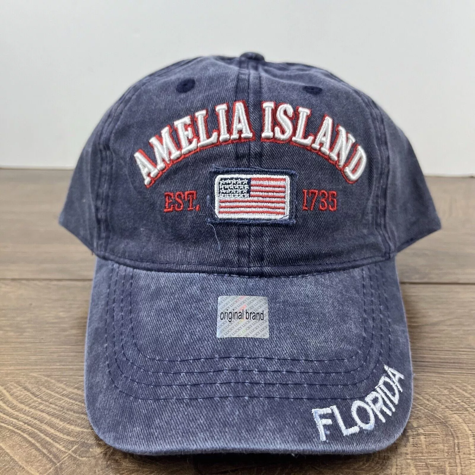 Other Hats Other Amelia Island Florida Hat Amelia Island Blue Hat Adjustable