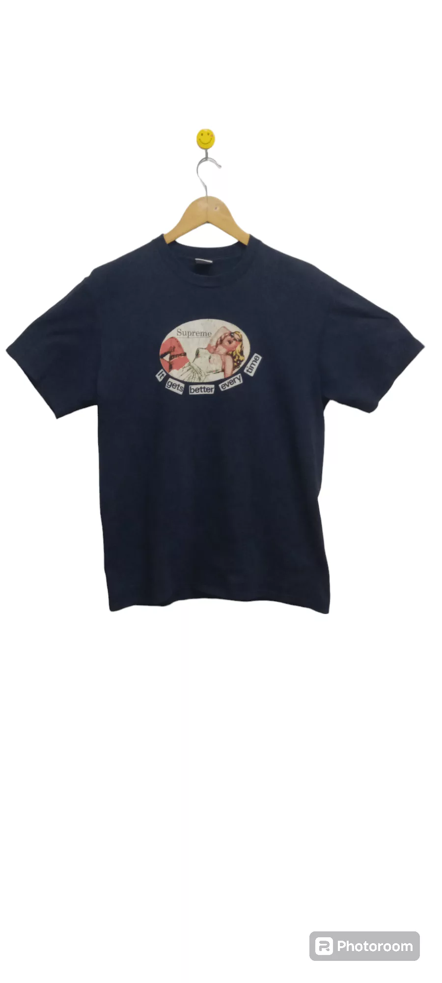 Supreme Short Sleeve T Shirts Supreme it gets better every time shirt Blue