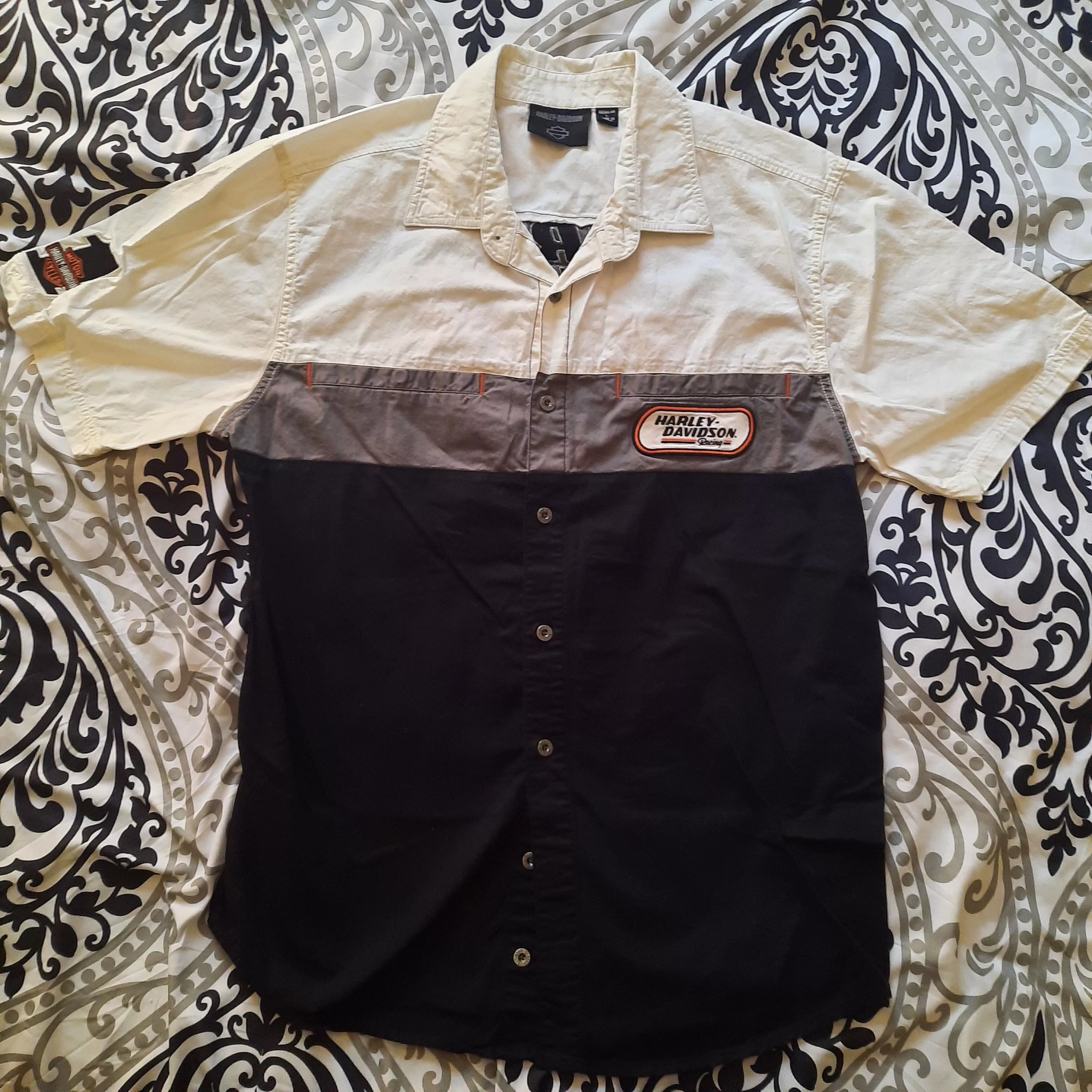 Harley Davidson Shirts Button Ups Harley Davidson racing button up shirt Multi
