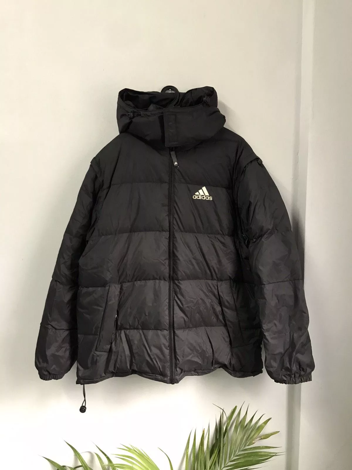 Adidas Raincoats Adidas × Vintage Vintage Adidas Jacket Black Streetwear