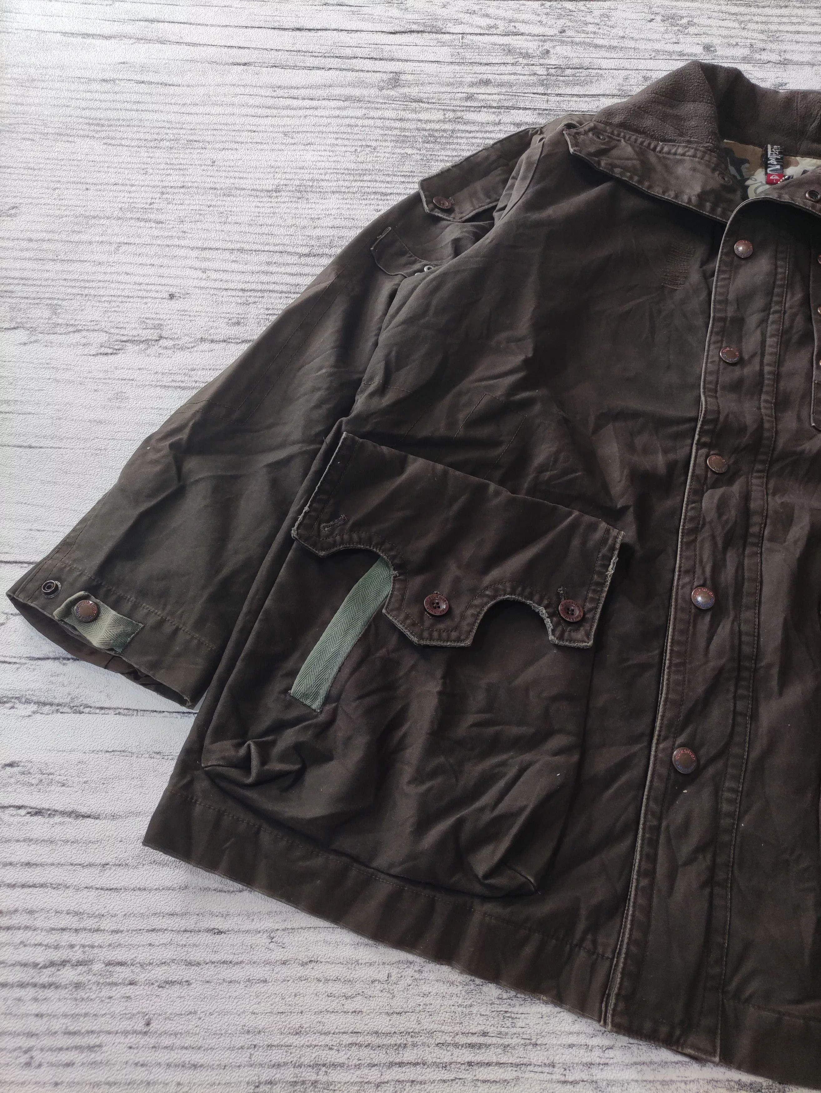 Quiksilver Parkas QUIKSILVER DARK BROWN CANVAS JACKET