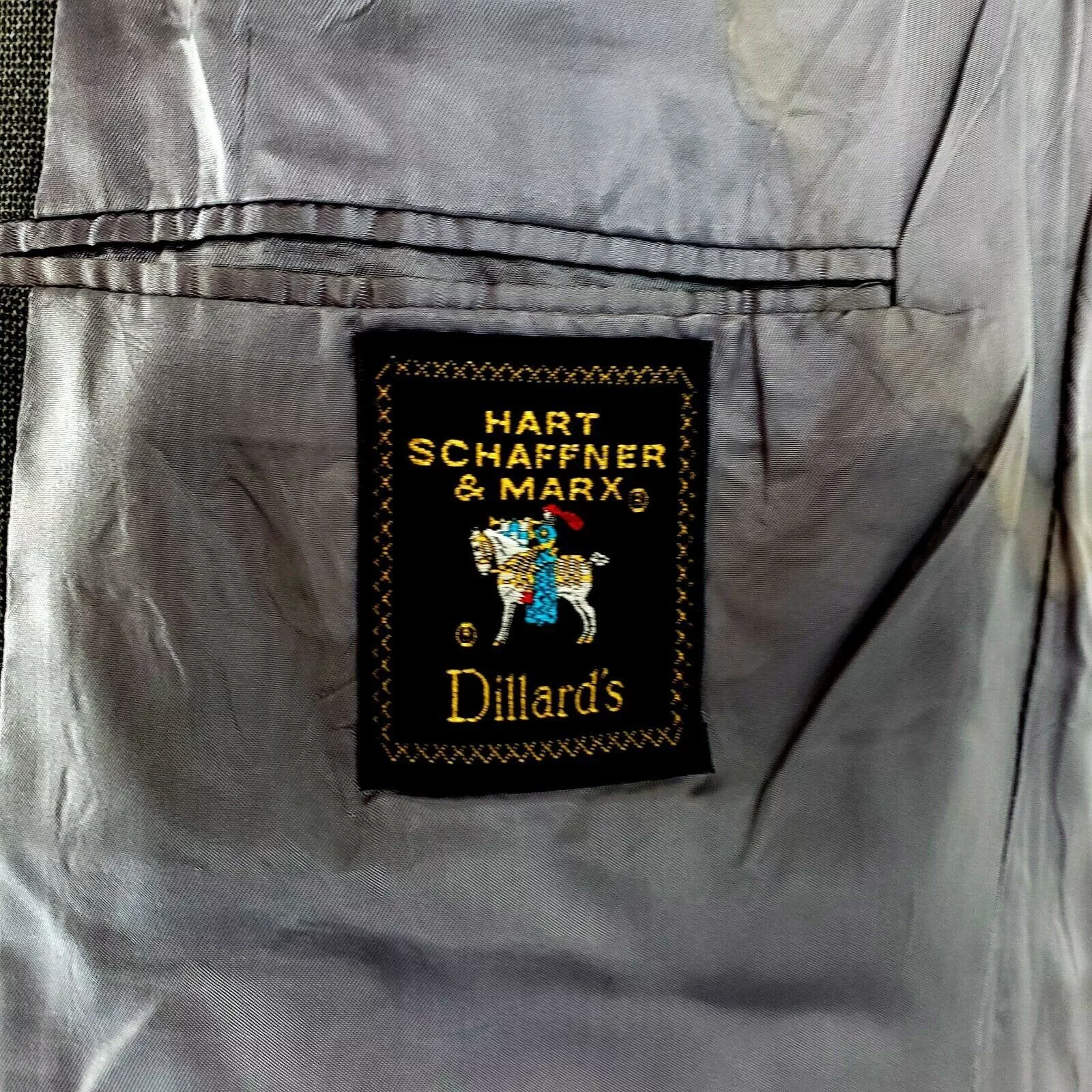 Hart Schaffner Marx Blazers Hart Schaffner Marx Wool 2 Button Blazer 42L Gray Check Spor