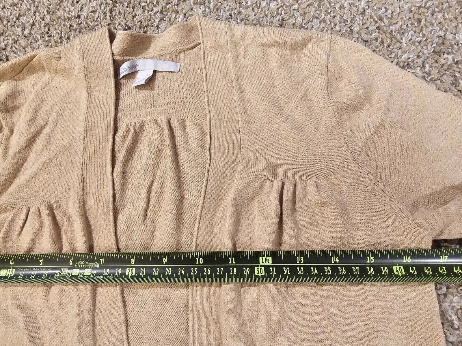 Old Navy Sweaters Old Navy Womens Medium Cardigan Sweater Neutral Beige Tan White