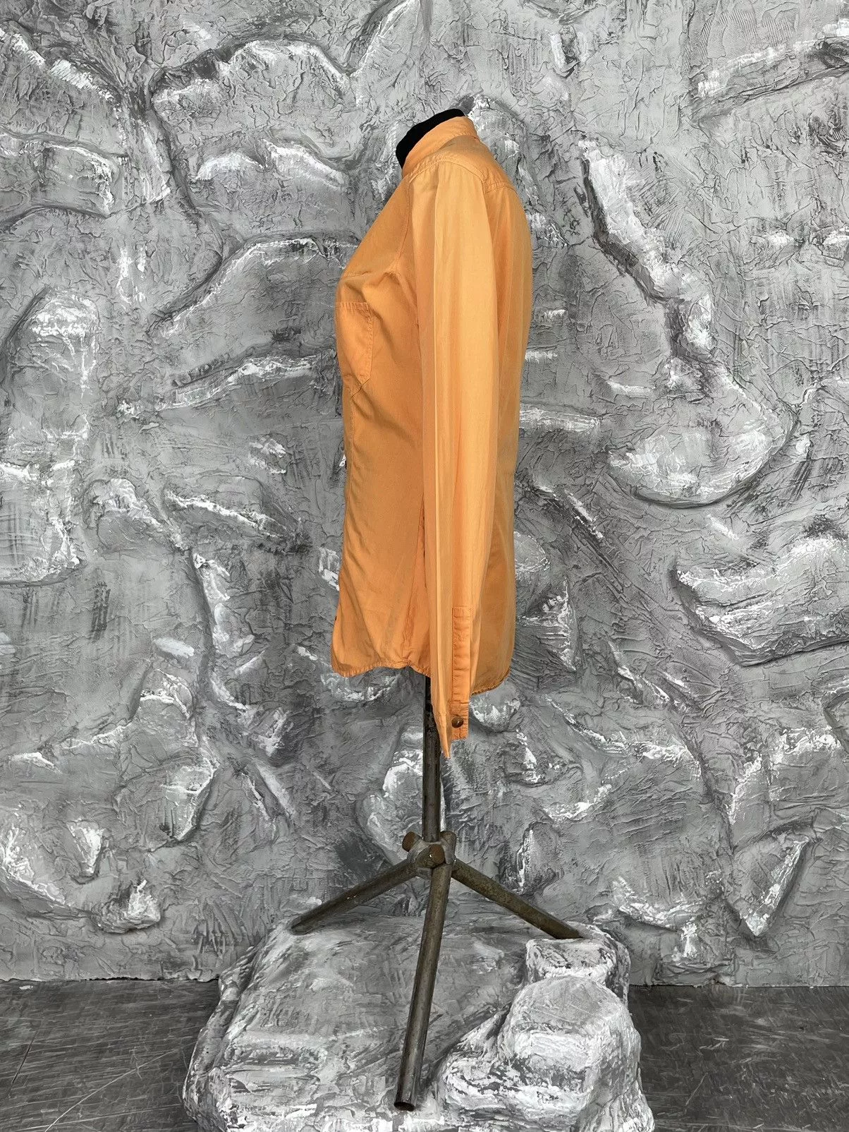 Marithe + Francois Girbaud Mini Dresses Marithe + Francois Girbaud × Vintage MARITHE FRANCOIS GIRBAUD VINTAGE POCKET DRESS SHIRT Y2K Orange Avant-Garde