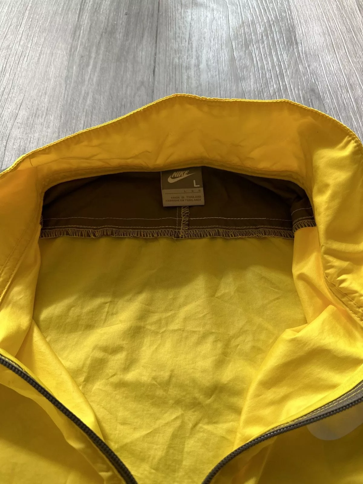 Nike Light Jackets Nike × Vintage Vintage Nike track jacket Yellow