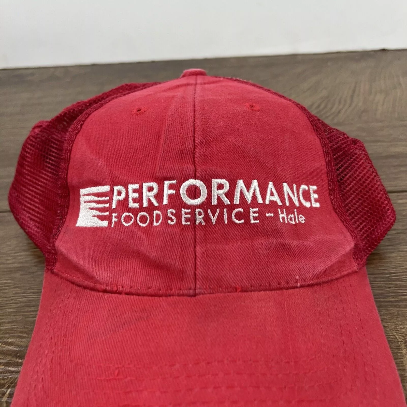 Other Hats Other Performance Food Service Hat Red Cap Adjustable Hat Red Adul