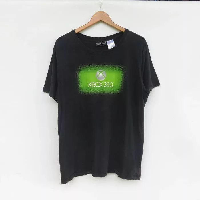 Nintendo Short Sleeve T Shirts Nintendo × Playstation Xbox 360 Tee Black Vintage