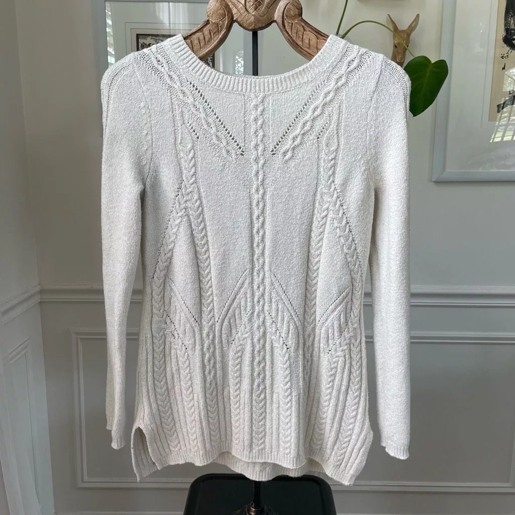 Anthropologie Sweaters Anthropologie Sparrow Ivory Tunic Sweater Soft $98 M White