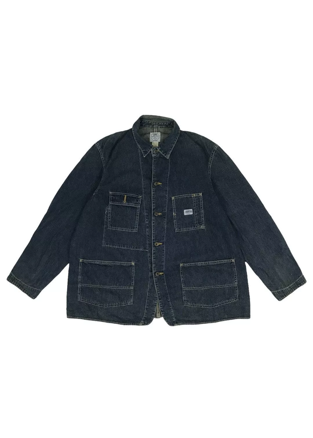 Edwin Denim Jackets Edwin × Vintage Vintage Edwin Workwear Denim Jacket Blue