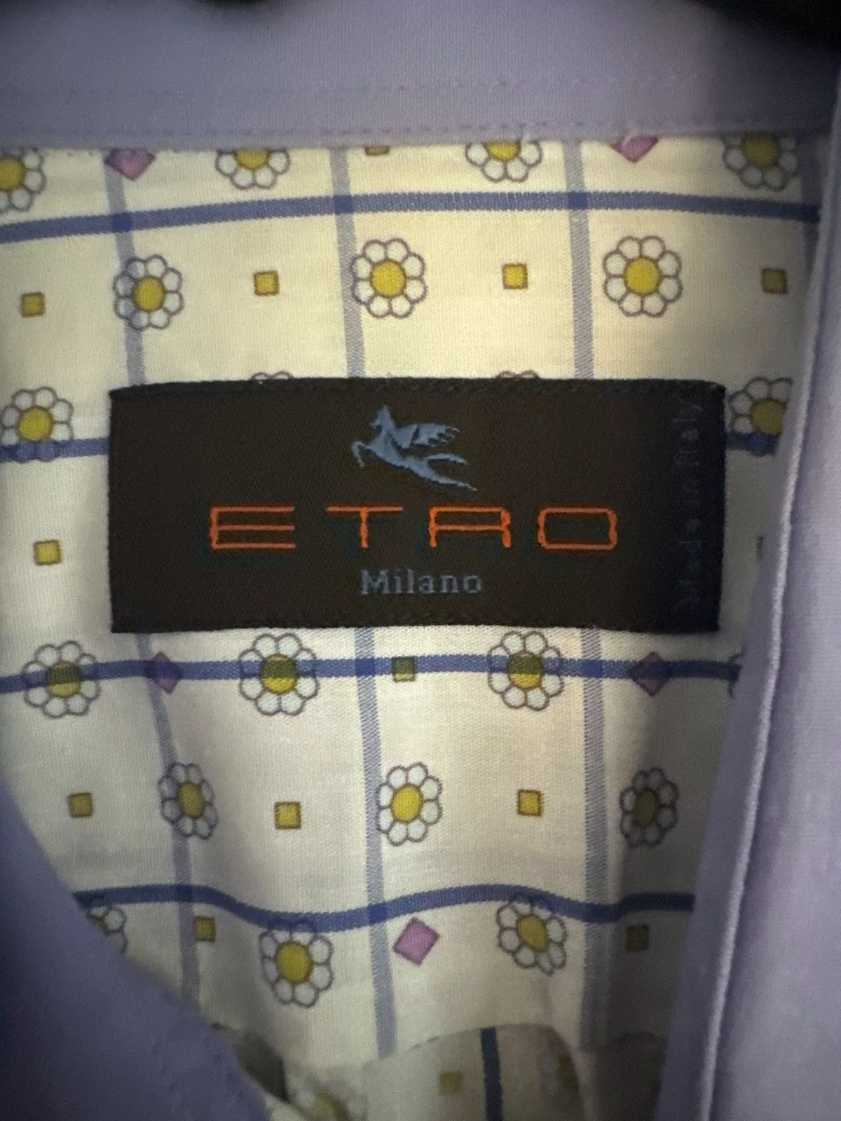 Etro Formal Shirting Etro Milano Pattern Button Down White