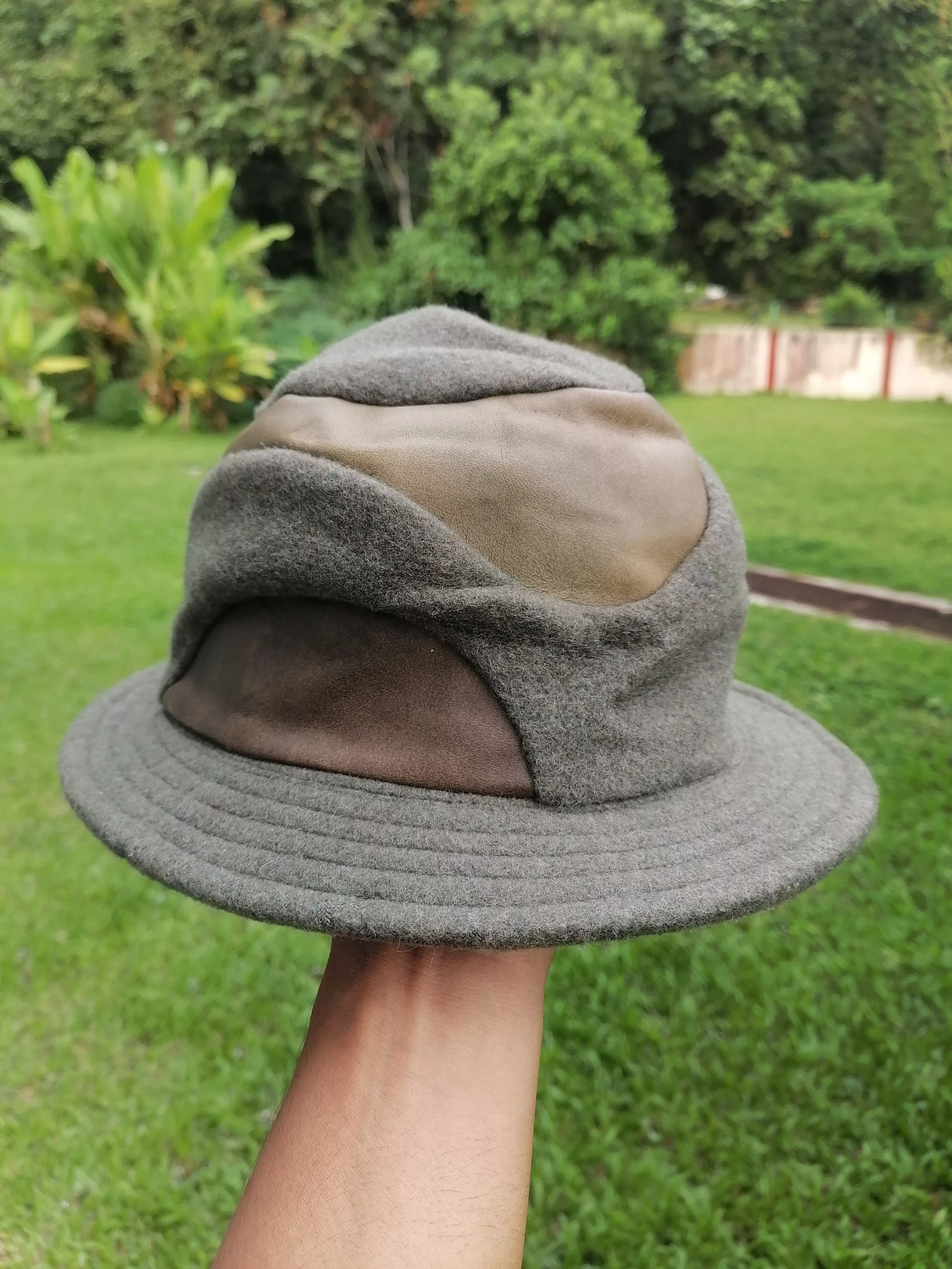 CA4LA Hats CA4LA × Designer × Japanese Brand Ca4la Wool Leather Hat Multi