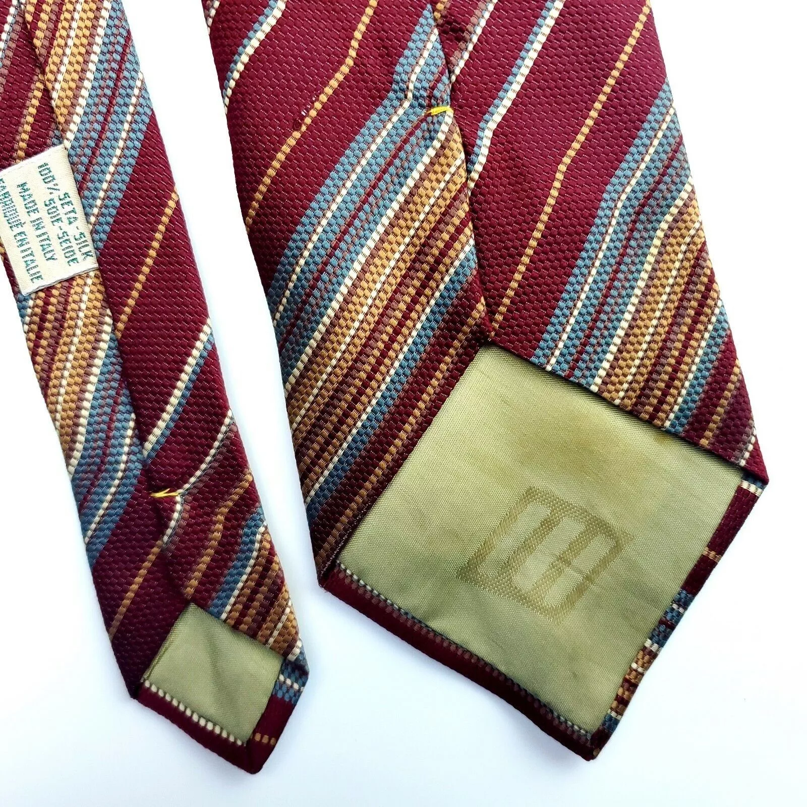 Joseph Abboud Ties Pocketsquares Joseph Abboud Red Striped Silk Tie Italy Classic