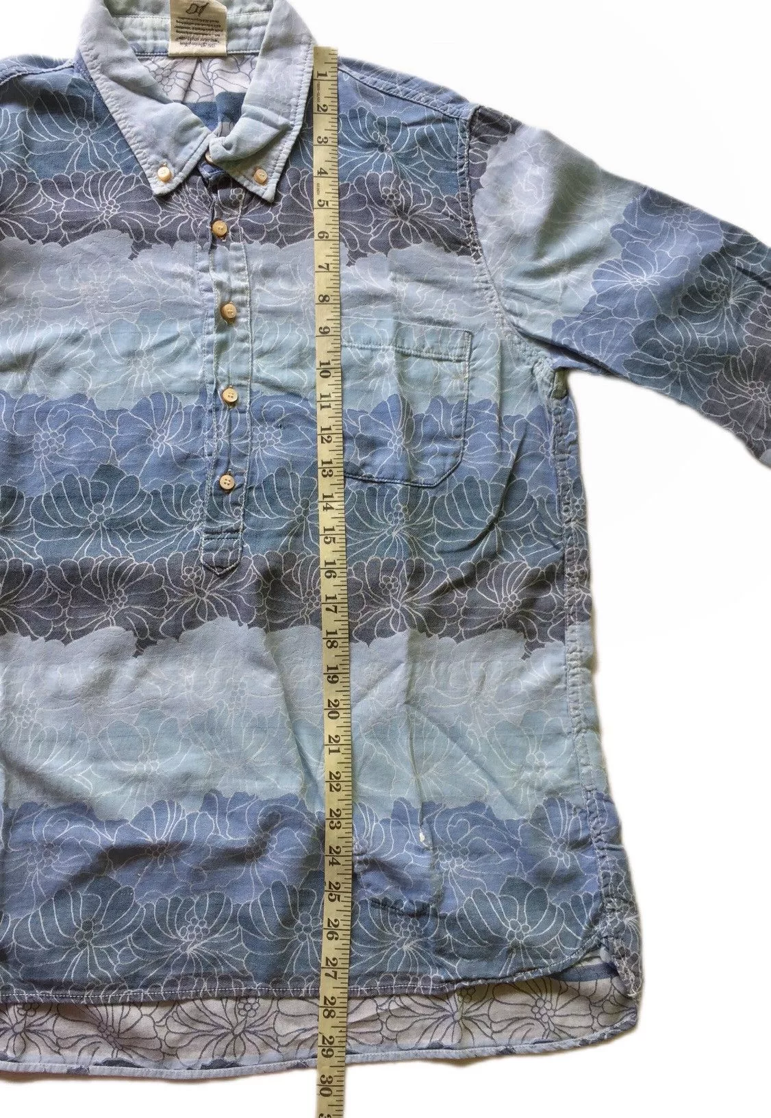 Remi Relief Shirts Button Ups Remi Relief Vintage Japanese Esque Printed Pull over shirt Multi