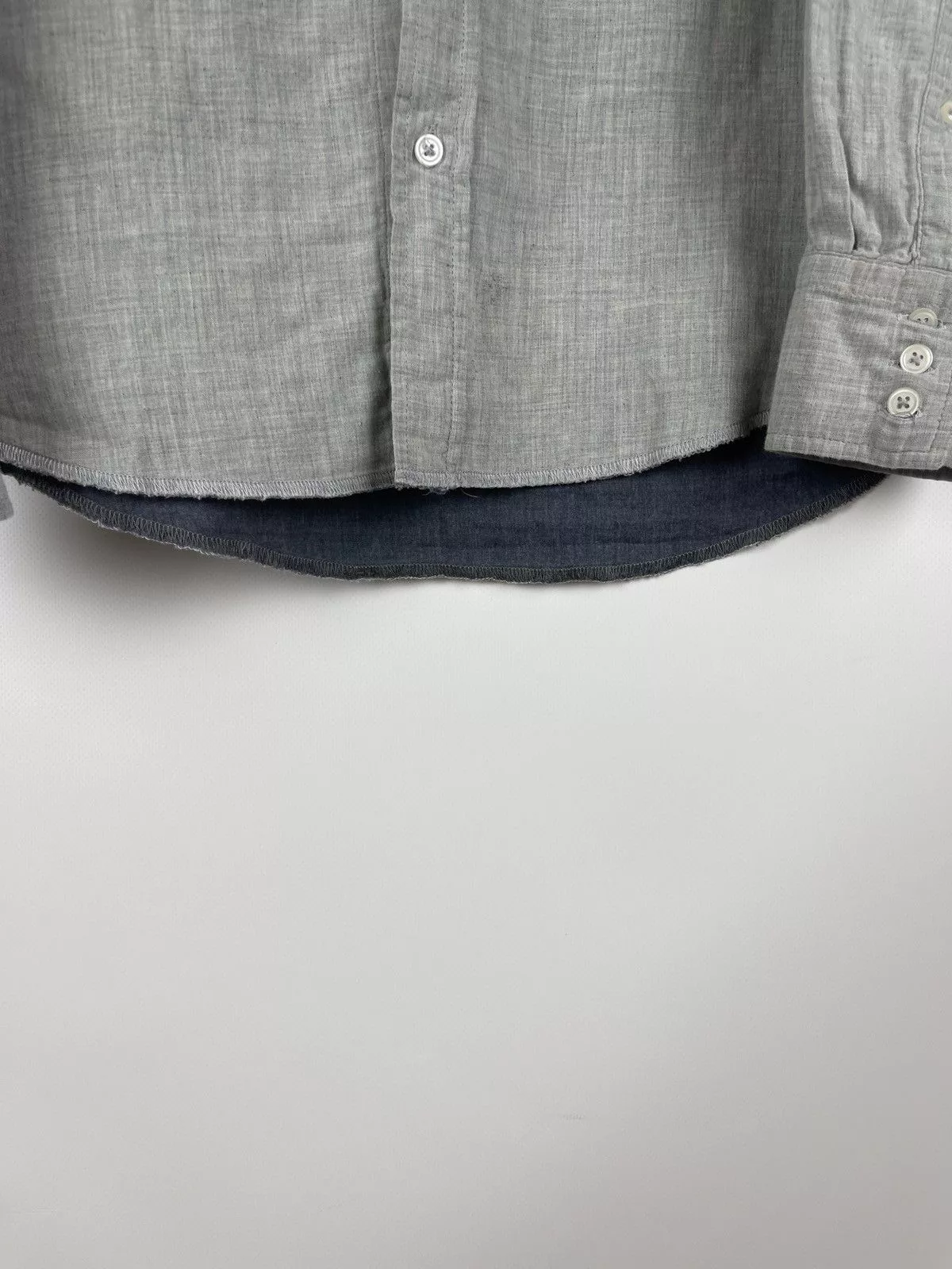 Acne Studios Shirts Button Ups Acne Studios Acne Pop Classics Soft Western AW10 long sleeve shirt Gray Streetwear