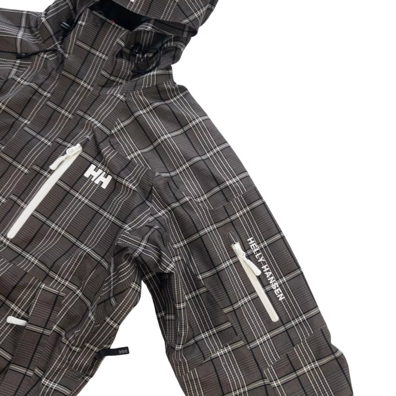 Helly Hansen Raincoats Vintage Helly Hansen Check Jacket Size M Brown