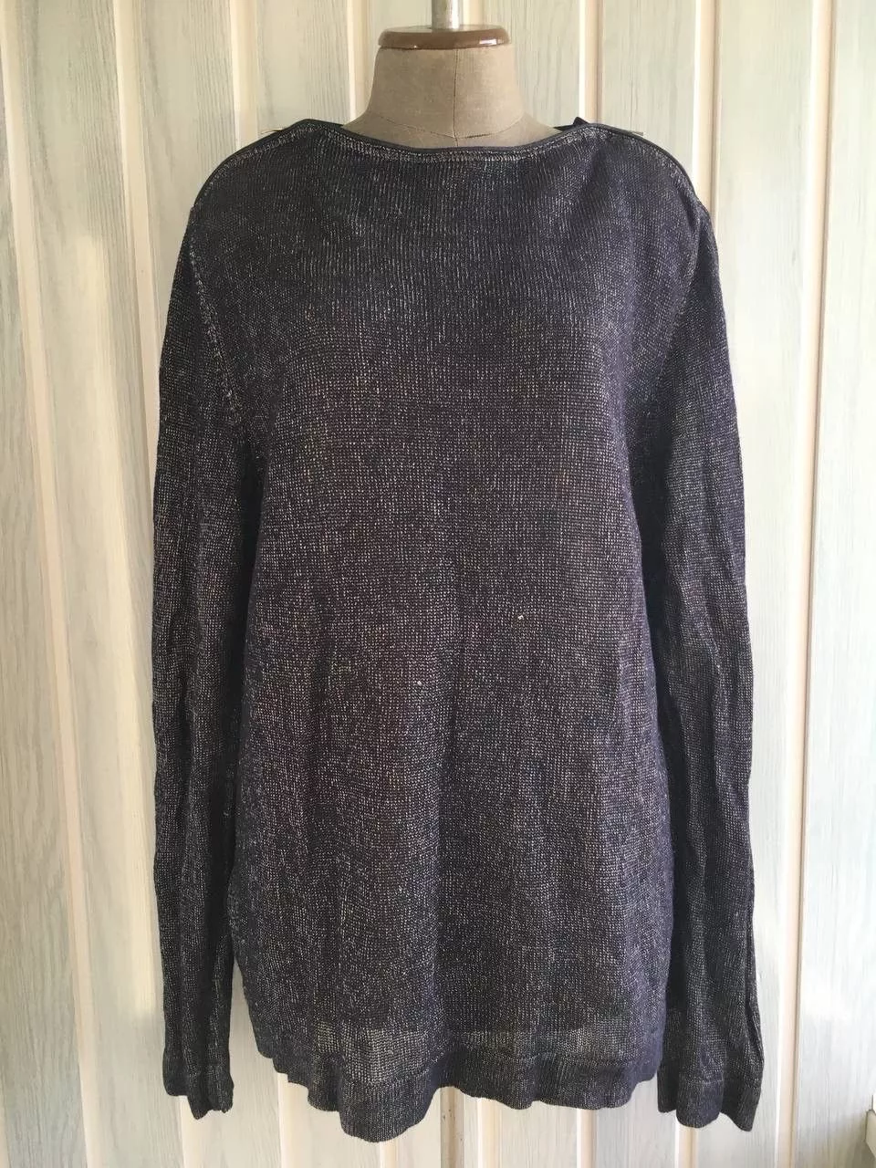 Iceberg Sweaters Knitwear Iceberg × Vintage Vintage Iceberg Metal Knit Viscose Gilmar Pullover Sweater Black