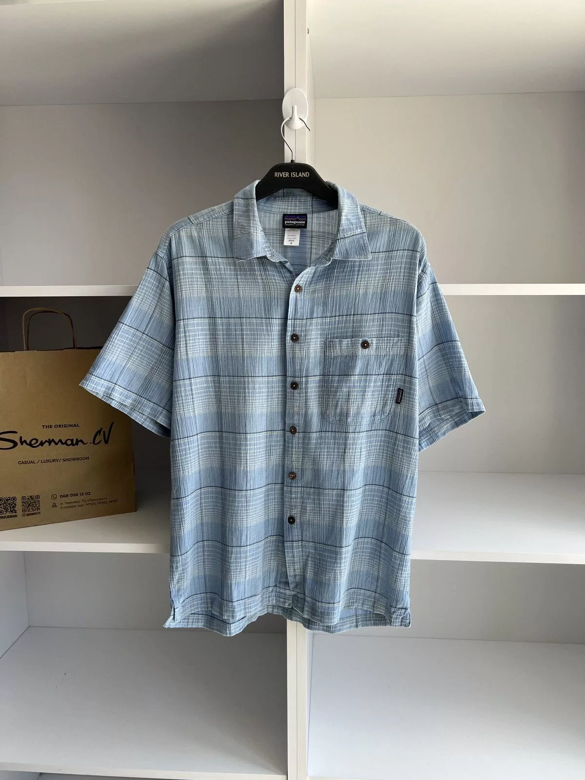 Patagonia Shirts Button Ups Patagonia × Vintage Vintage Patagonia Short sleeve Button Up Shirt White