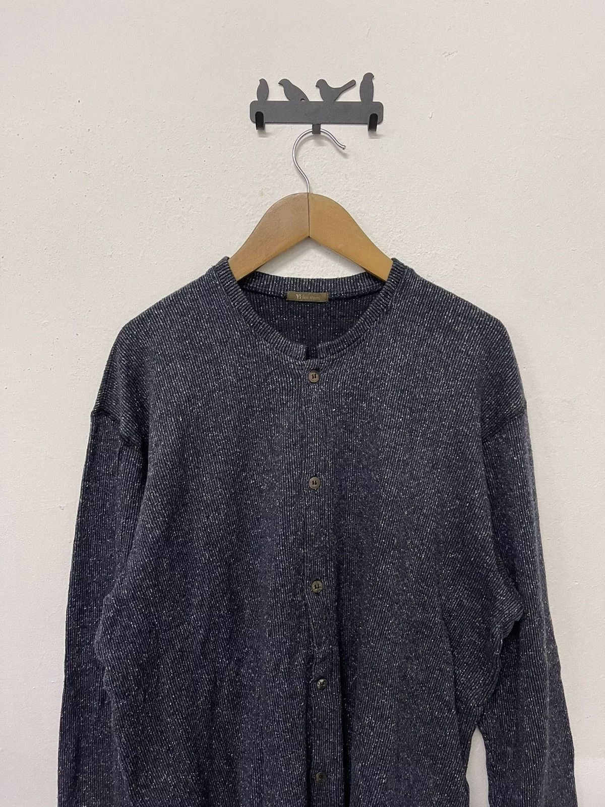 Vintage Shirts Button Ups Vintage × Yohji Yamamoto × Y's for Men Y’s two blend Buttoned long sleeve top Blue