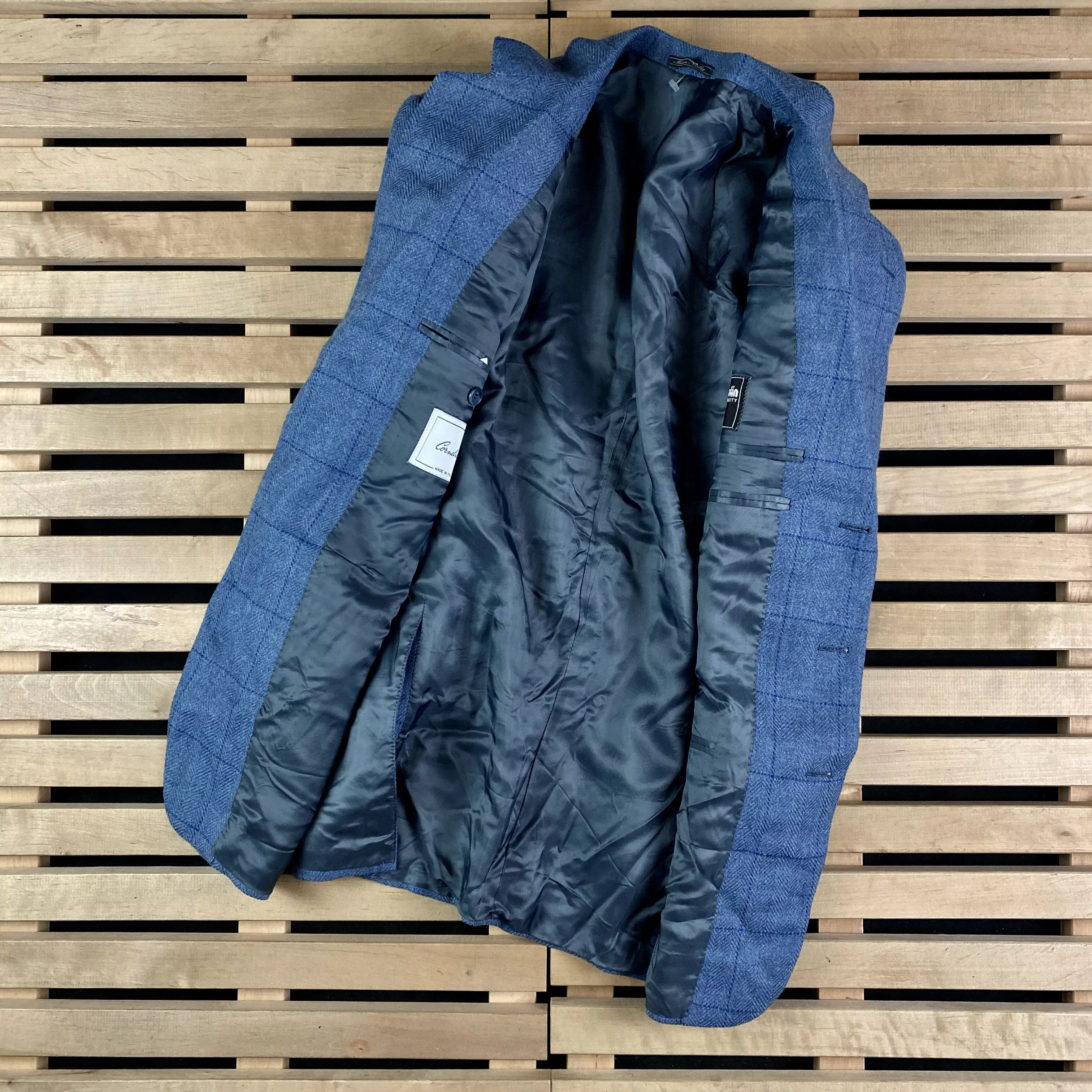 Corneliani Blazers Mens Corneliani Blazer Size 24 8 C Blue Luxury