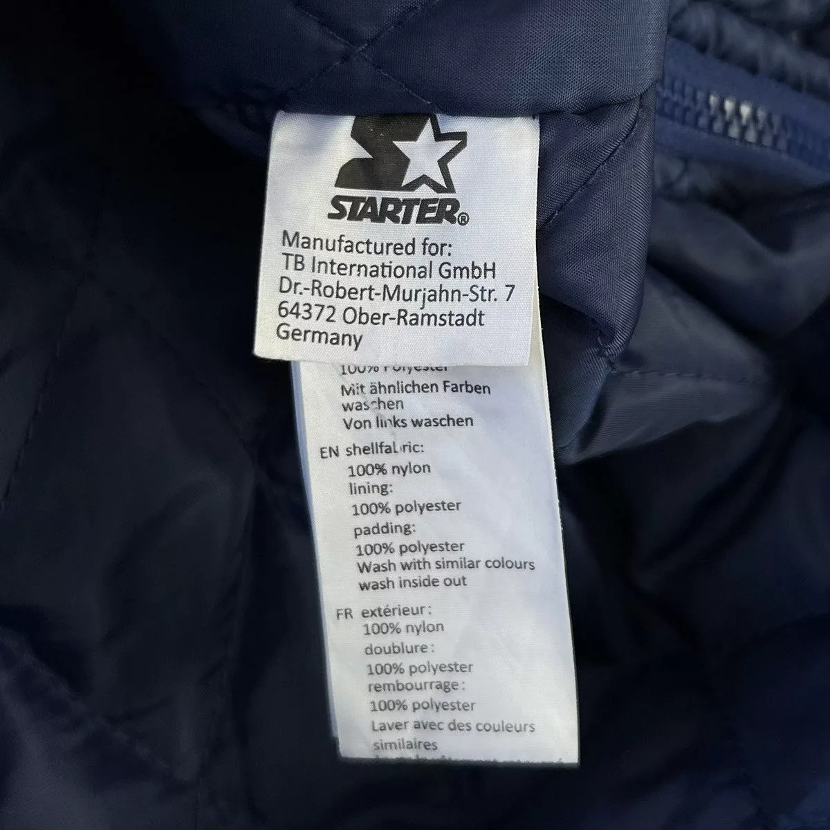 NBA Light Jackets NBA × Starter × Vintage STARTER BLACK LABEL Men's Logo Half Zip Jacket Wind Jacket Blue