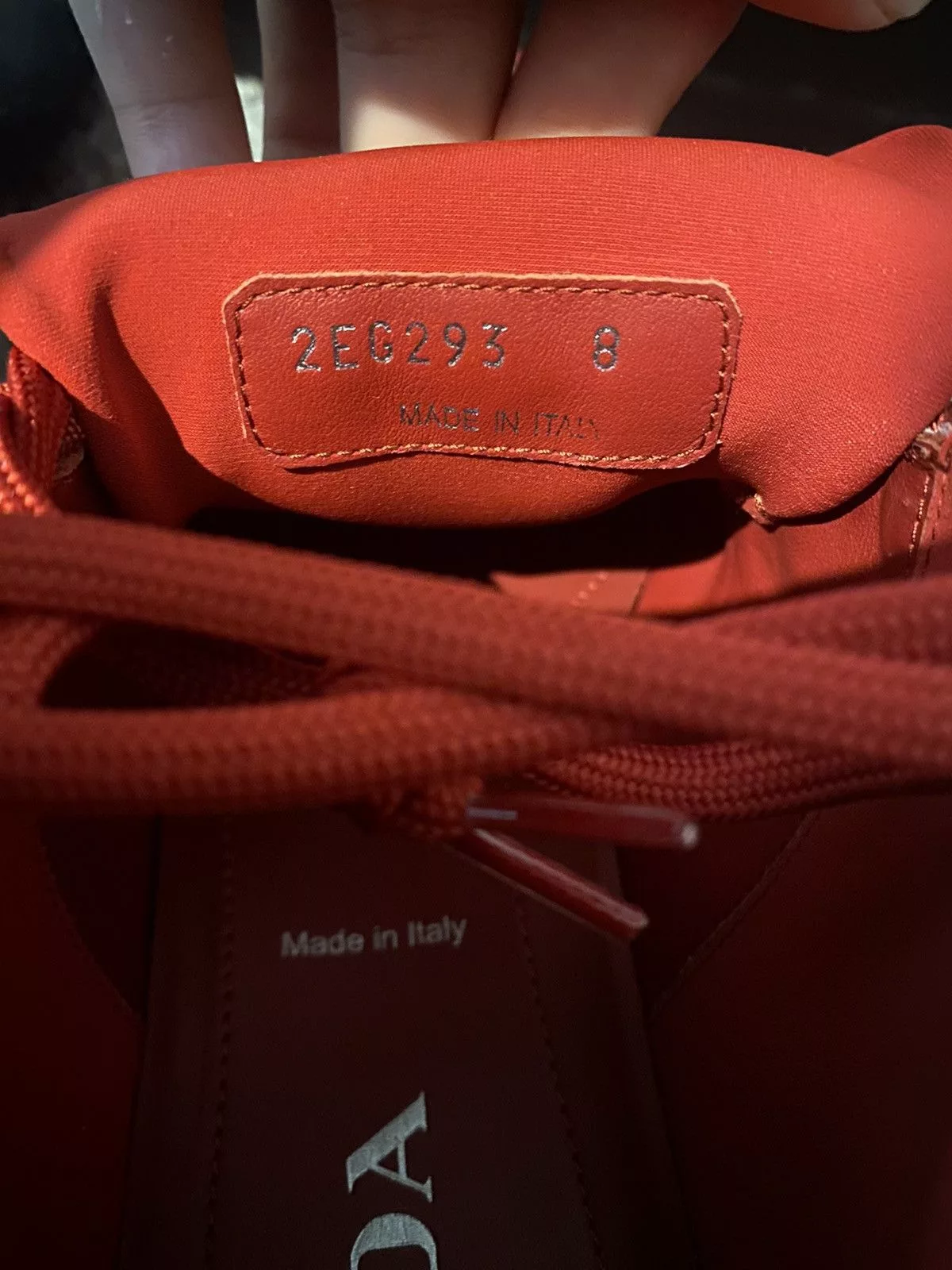 Prada Low Top Sneakers Prada Cloudbust Thunder Red