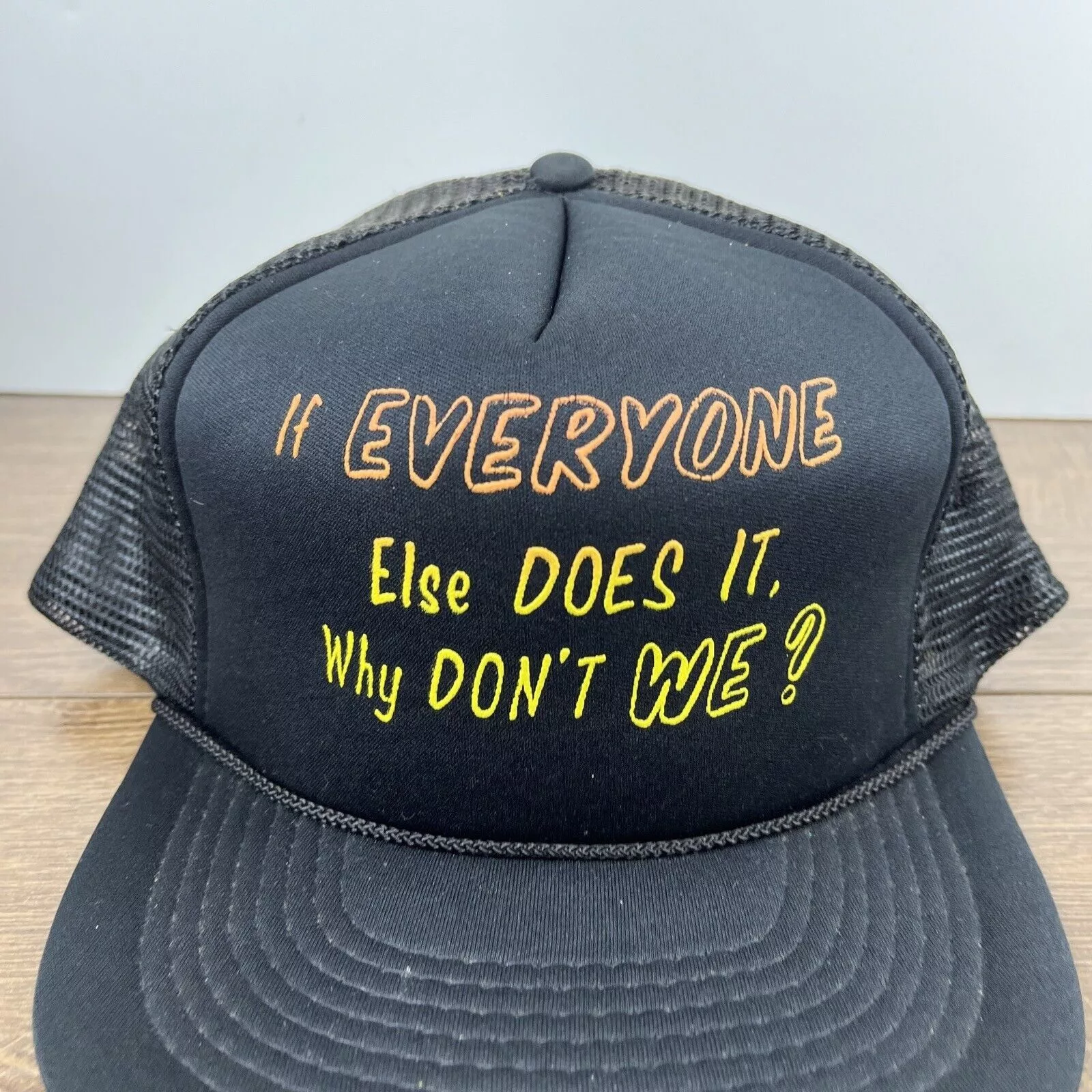Other Hats Other If Everyone Does It Hat Why Don’t We Snapback Adjustable Adu Black