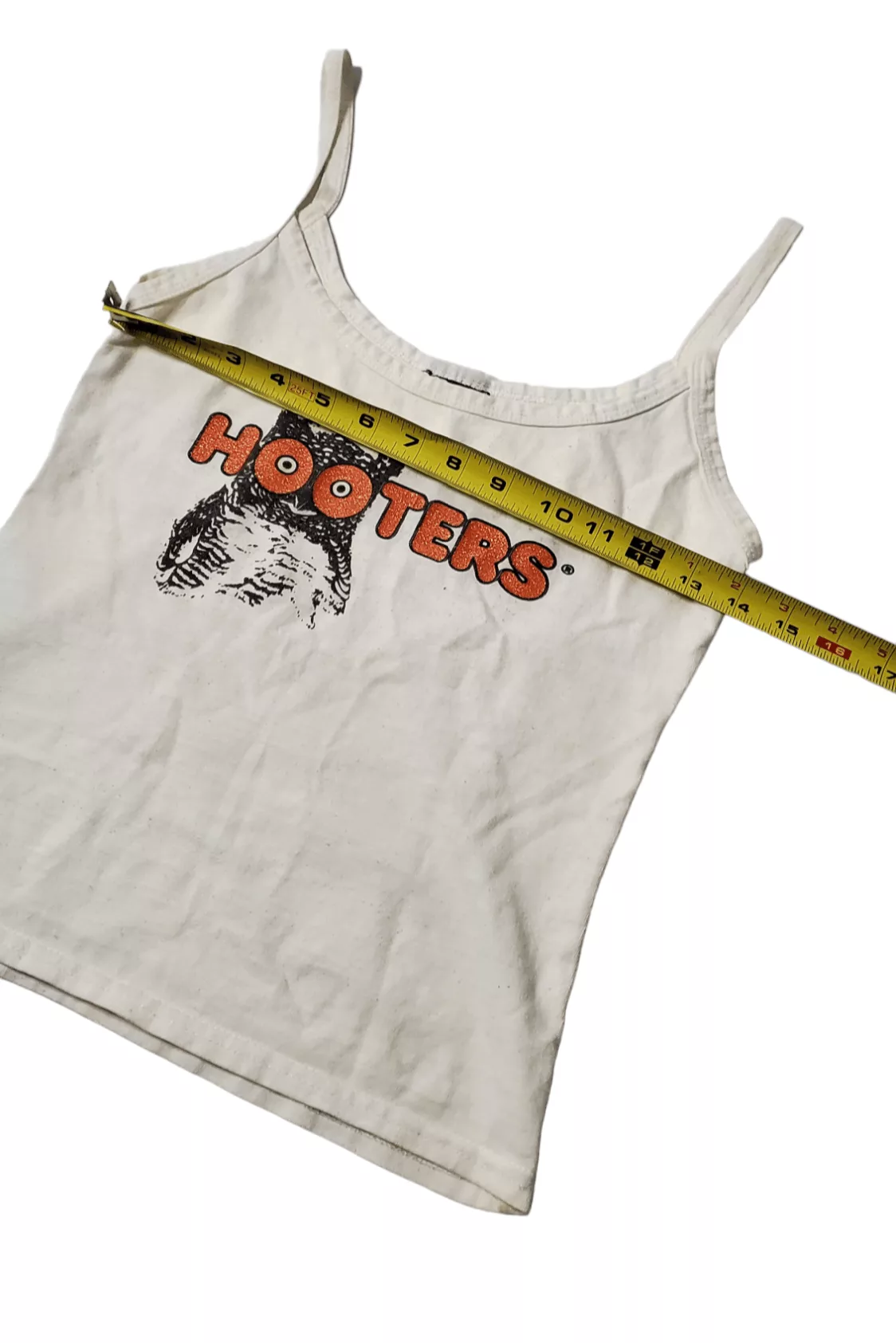 Vintage Crop Tops Vintage Hooters White