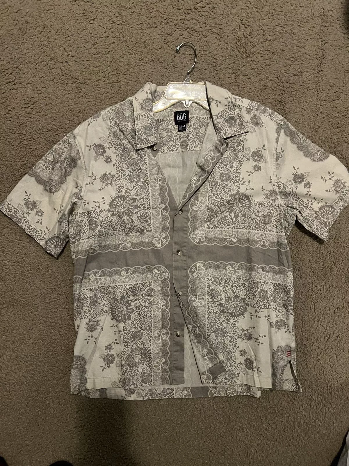 Bdg Shirts Button Ups BDG Button Up Shirt Gray