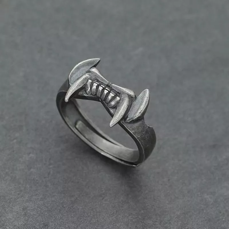 Jewelry Jewelry Watches Jewelry × Vintage Resizeable Vampire Tooth Ring Silver Streetwear