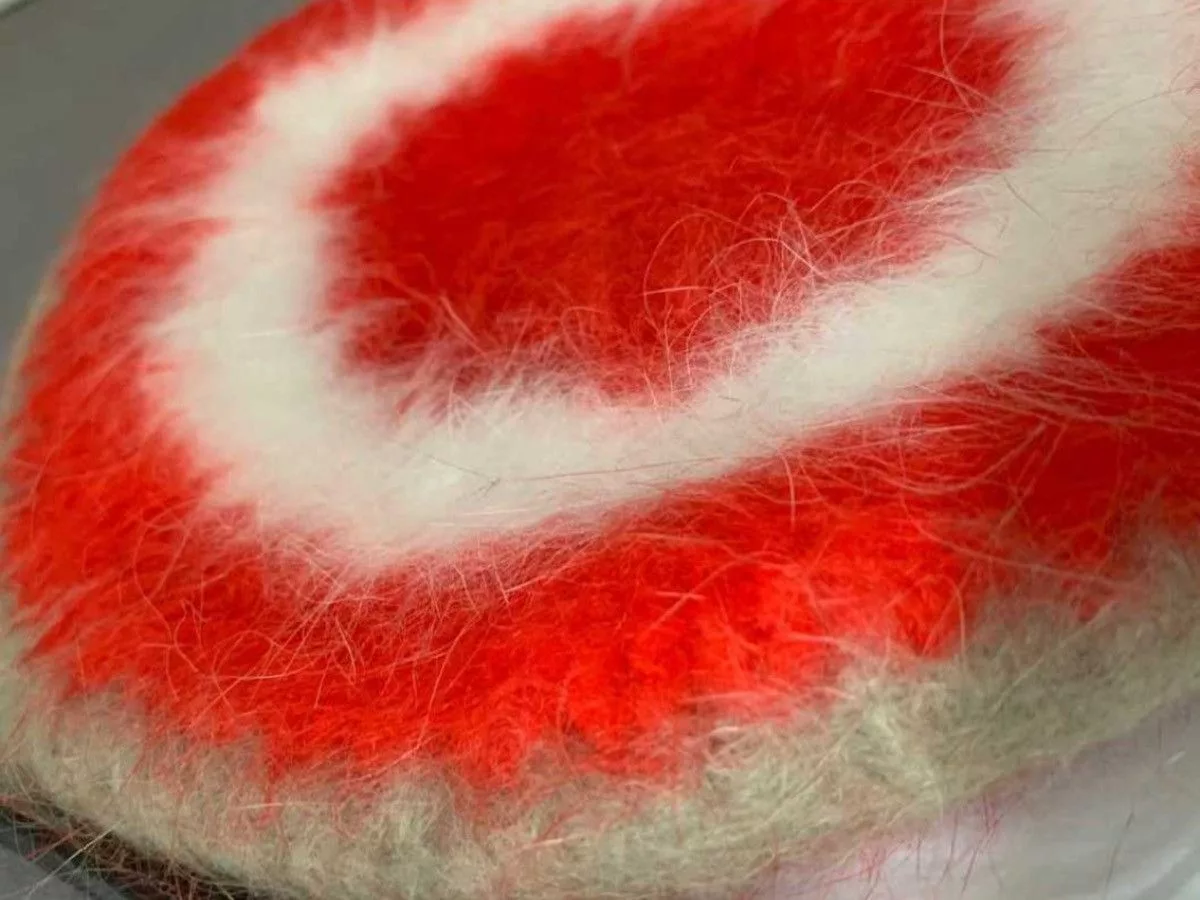 Gucci Hats GUCCI runway Angora Beret Orange
