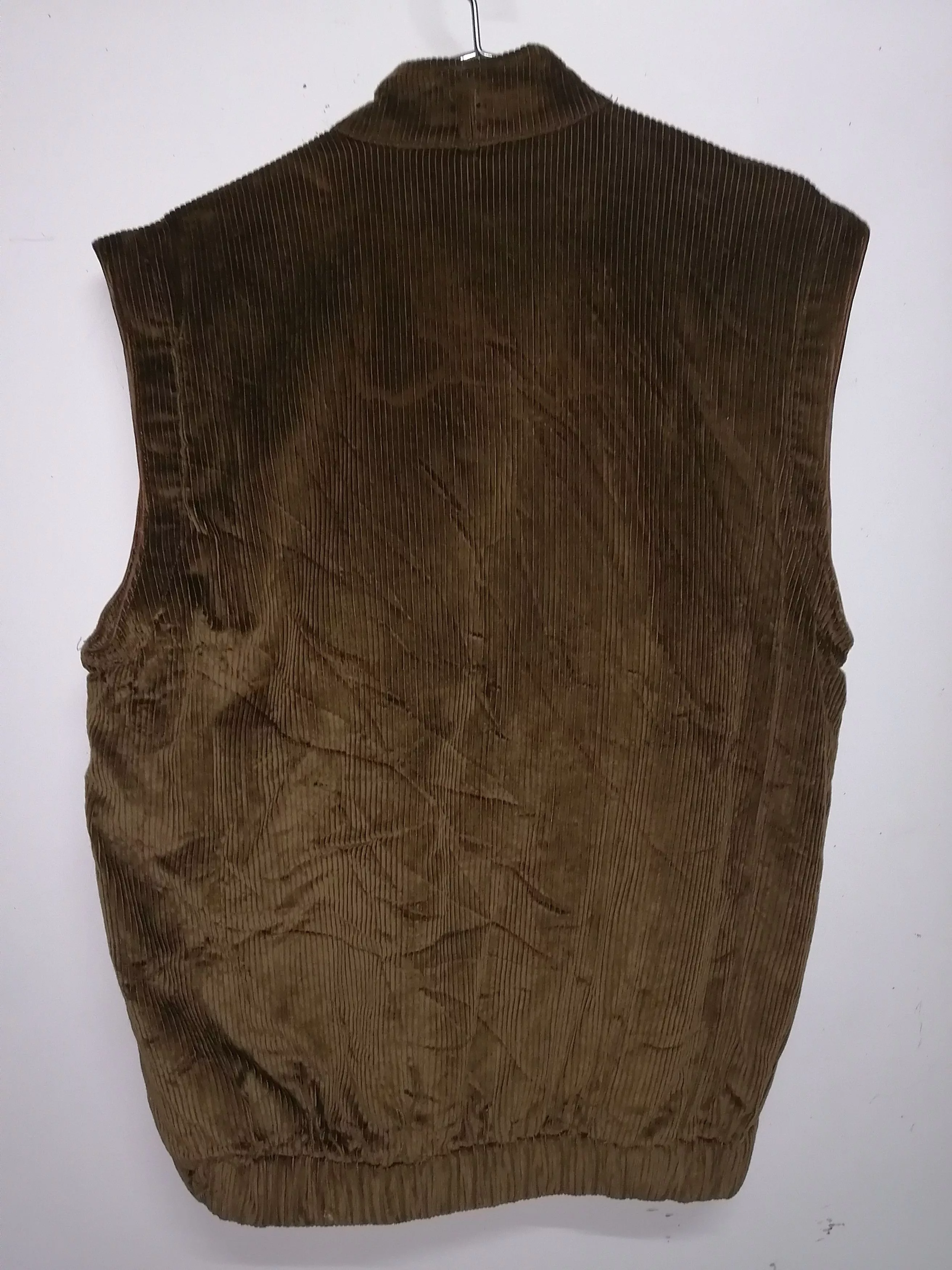 Designer Light Jackets Designer Egon Von Furstenberg Corduroy Jacket & Vest Combine Brown Vintage