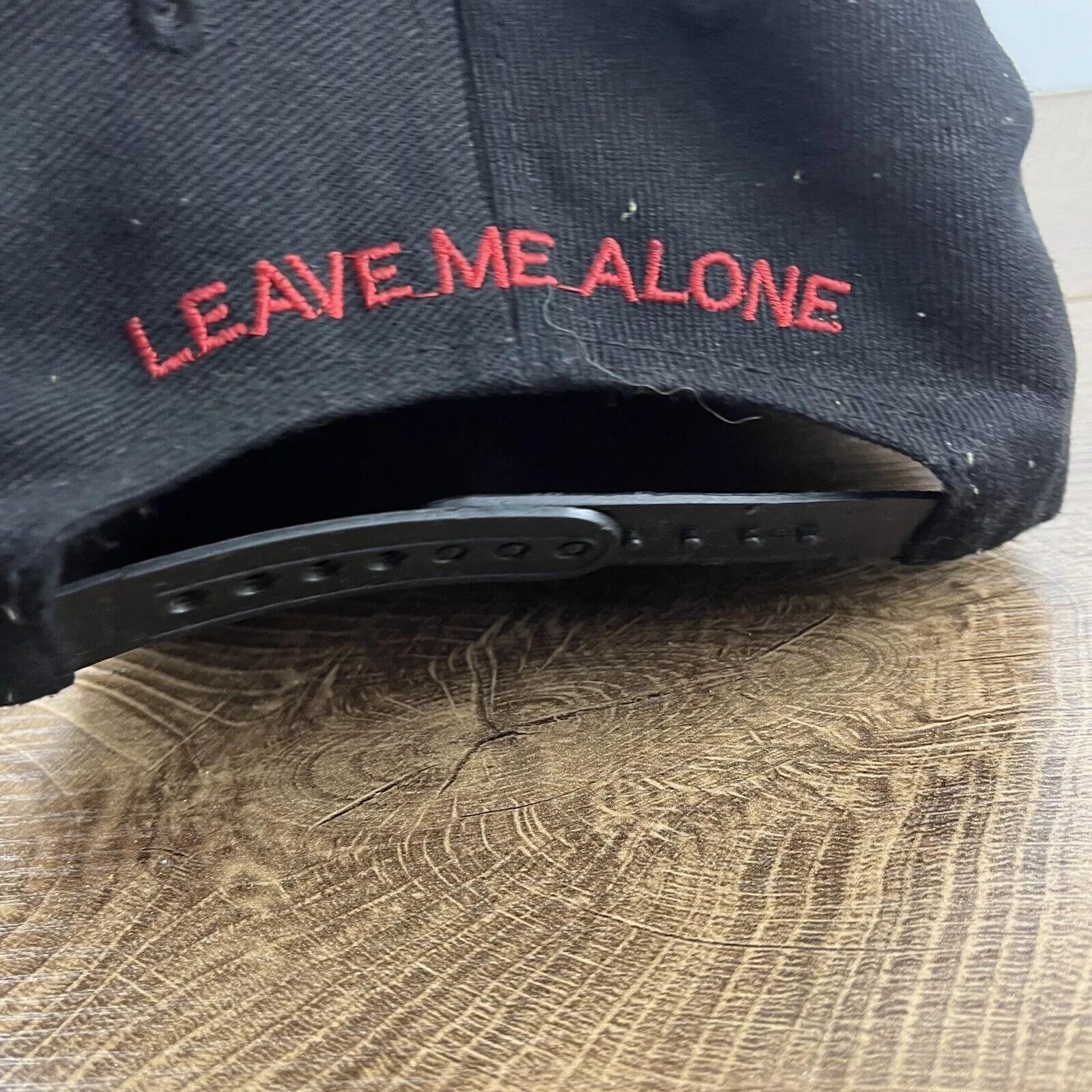 Other Hats Other Leave Me Alone Hat Leave Me Alone Hat Snapback Adjustable Ad Black