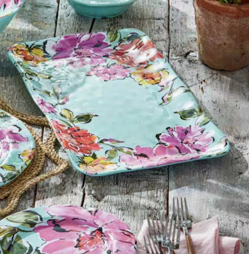 In Bloom Melamine Rect Platter