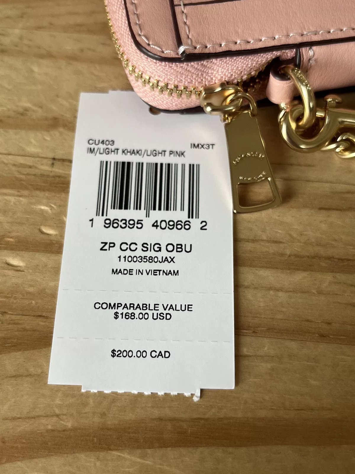 Coach Wallets Coach Card Case Pink