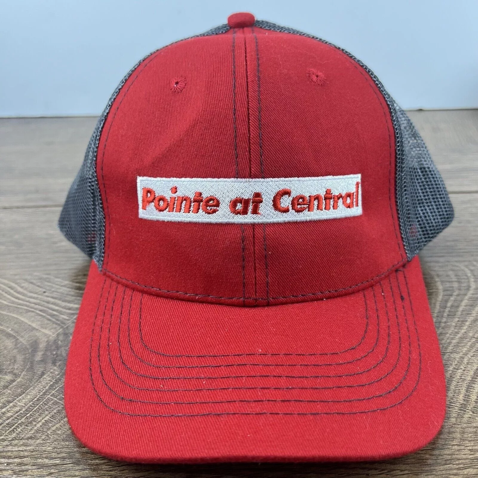 Other Hats Other Pointe at Central Hat Adjustable Hat Red Hat Adult Fit Red H