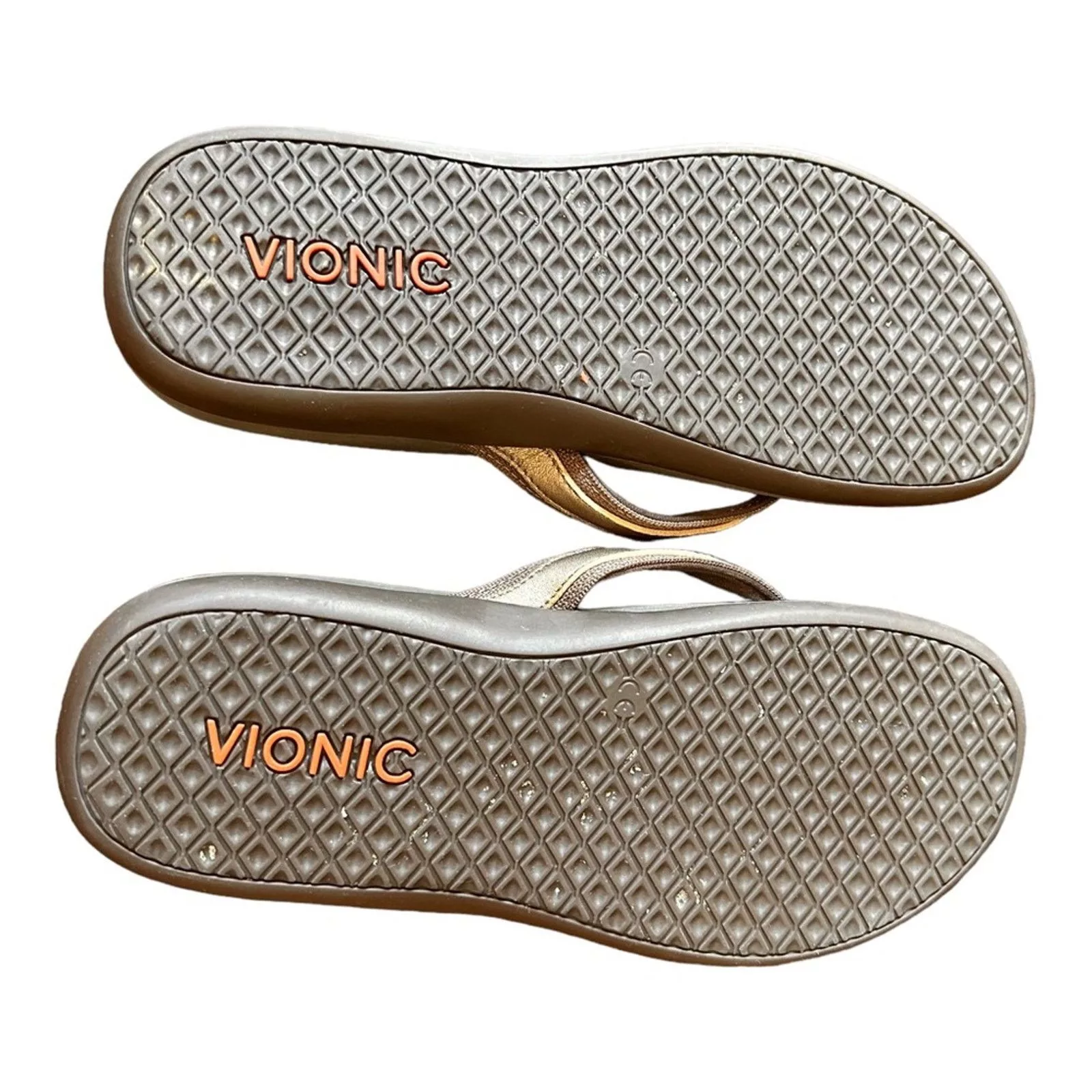 Vionic Sandals Vionic Tide II Thongs Sandals Flip Flops Size 39 US 8 Brown