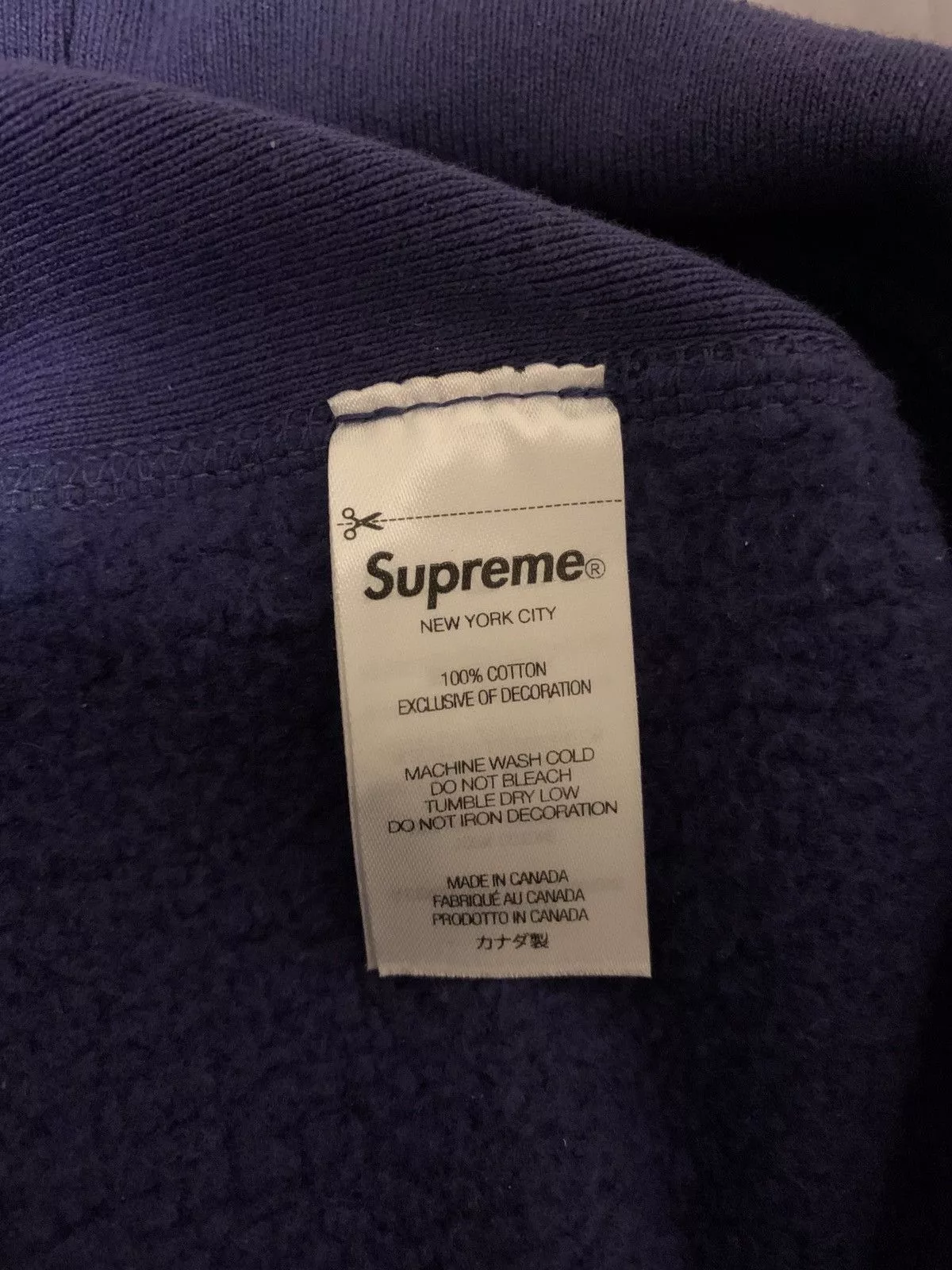 Supreme Sweatshirts Hoodies Supreme Box Logo Indigo/Mid blue/purple