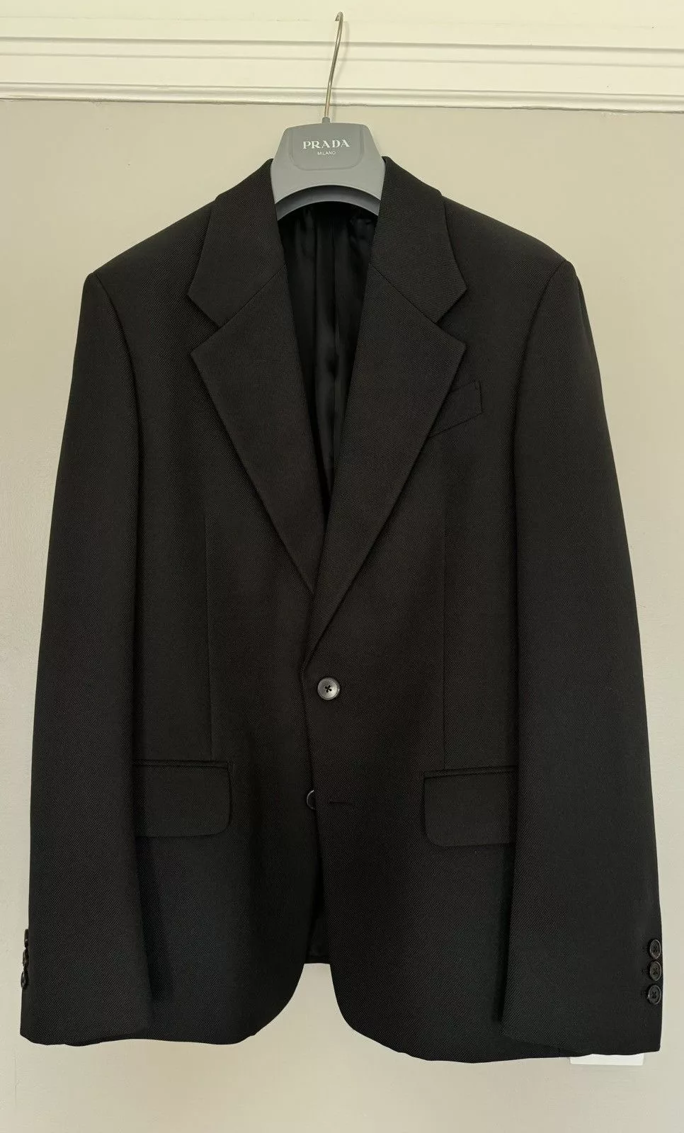 Prada Blazers Prada FW18 Nylon Boxy Blazer Black