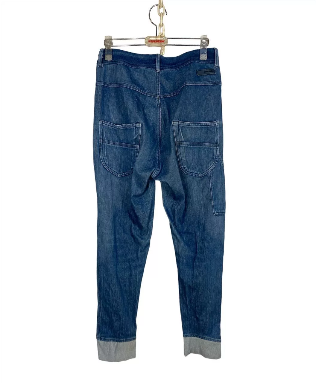 Designer Sweatpants Joggers Designer × Diesel × Other 🔥unisex🔥Diesel patchwork design joggerpants size 26-33 Blue