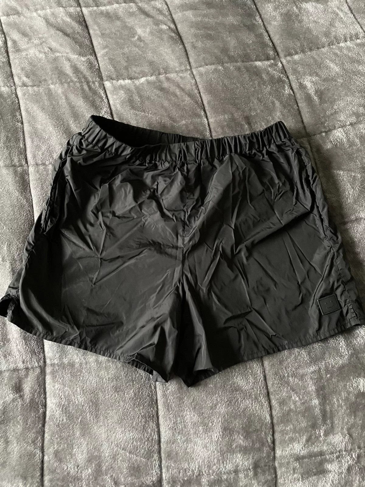 Acne Studios Swimwear Acne Studios acne Face - Black Perry nylon face swim short