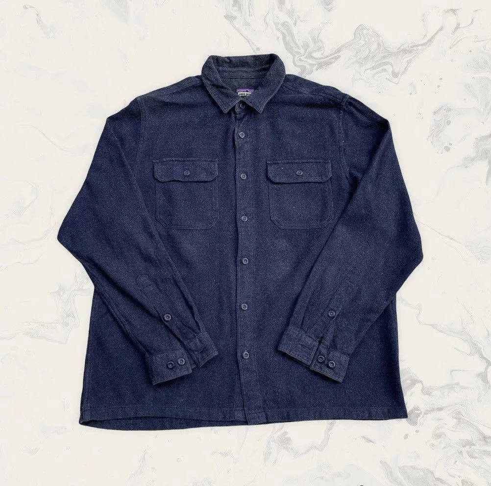 Patagonia Shirts Button Ups Patagonia Cotton Shirt Jacket Blue
