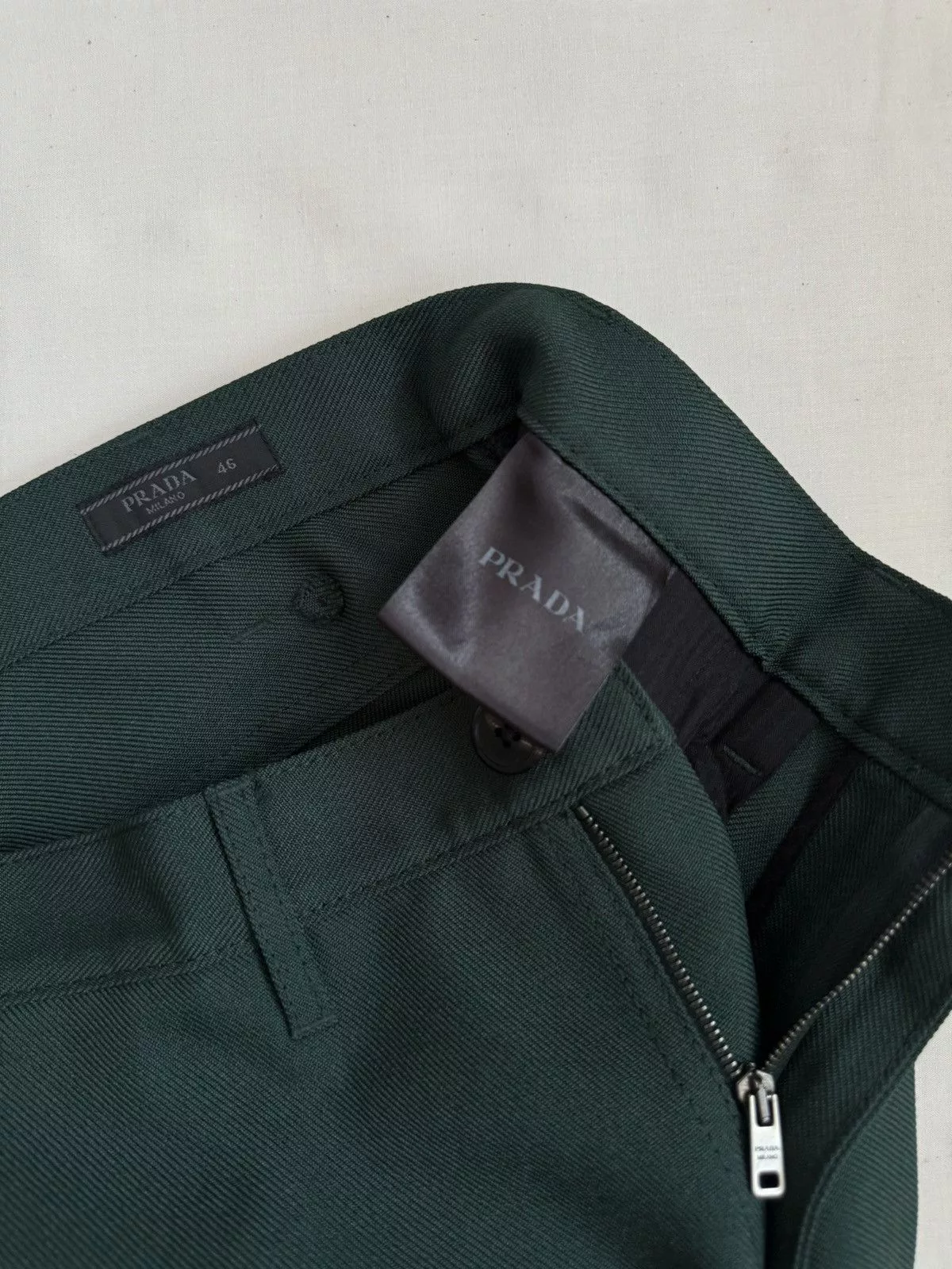 Prada Casual Pants Prada FW17 Disco Trousers Green