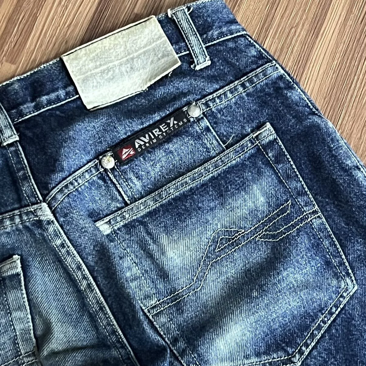 Avirex Denim “AVIREX” DISTRESS JEANS Blue Vintage