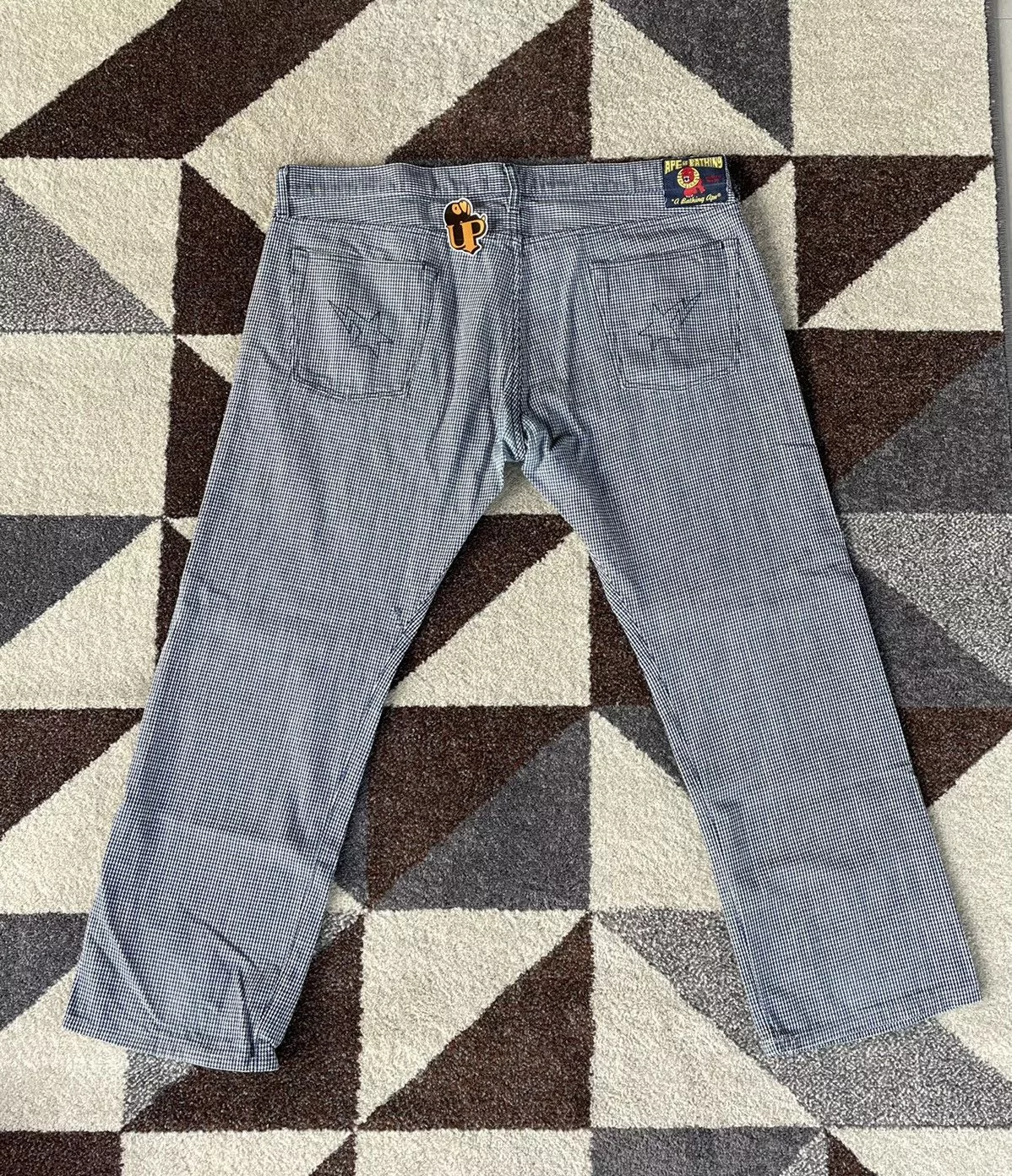 Bape Denim Bape × Nigo Bape Bapesta Logo Denim Jeans XXL Blue