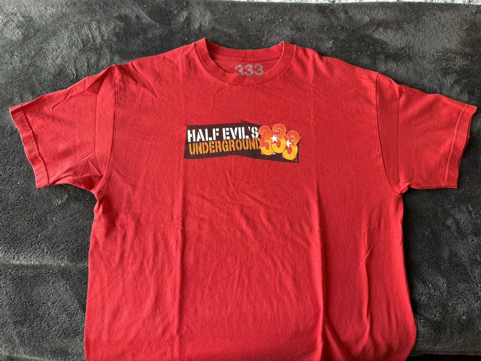 Half Evil Short Sleeve T Shirts Half Evil Underground Tee Red