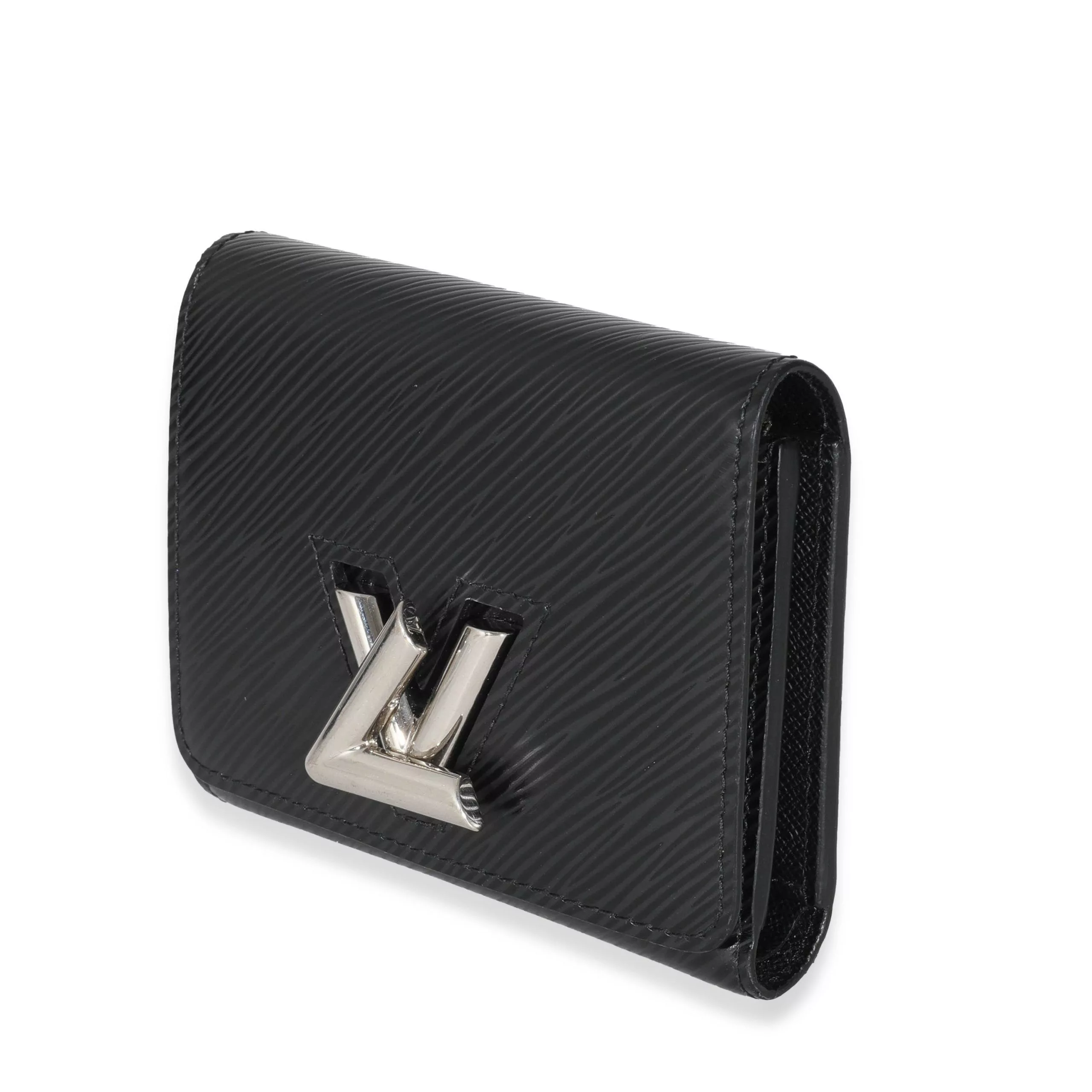 Louis Vuitton Rings Louis Vuitton Black Epi Twist Compact Wallet